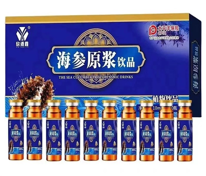 Китайский морской огурец эликсир пептида трепанга  海参原浆饮品  The Sea Cucumber Protoplasmic Drinks  10 фл. - фото 8055
